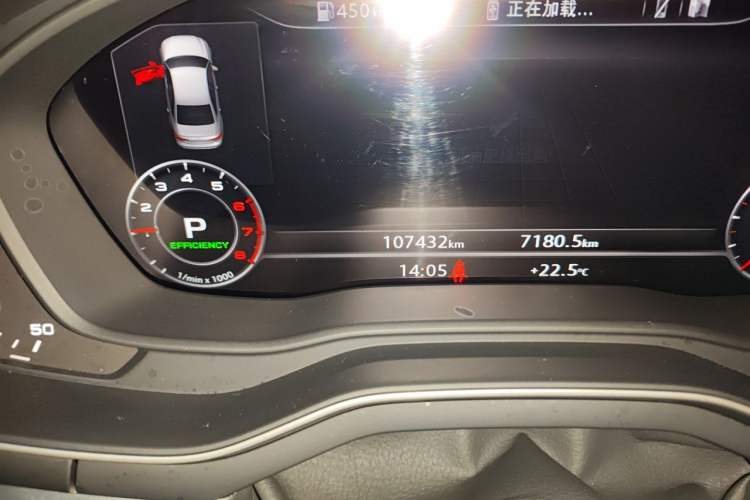 Used Audi A4L 2018 30th Anniversary Edition 40 TFSI Fashion Model Odometer Close Up