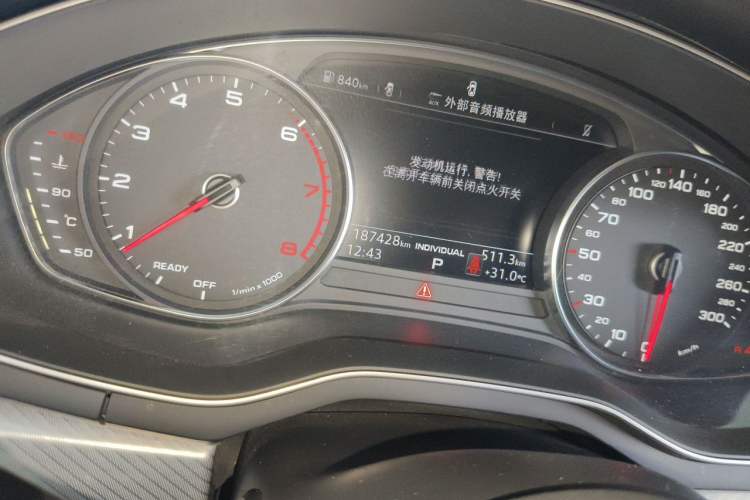 Used Audi A4L 2018 30th Anniversary Edition 40 TFSI Fashion Model Odometer Close Up
