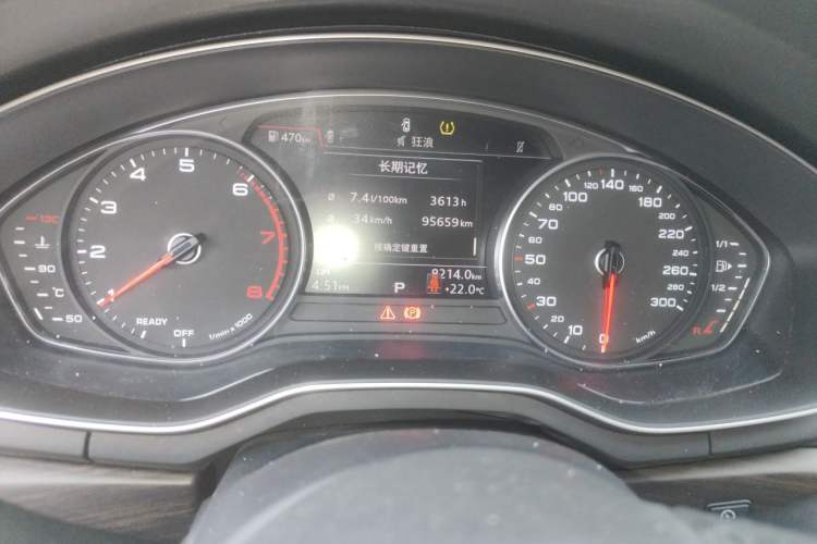 Used Audi A4L 2018 30th Anniversary Edition 30 TFSI Ambition Model Odometer Close Up