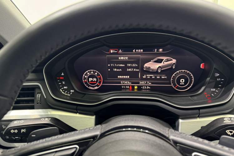 Used Audi A4L 2018 30th Anniversary Edition 40 TFSI Fashion Model Odometer Close Up