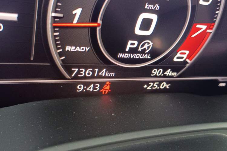 Used Audi A4L 2018 30th Anniversary Edition 45 TFSI quattro Sport model Odometer Close Up