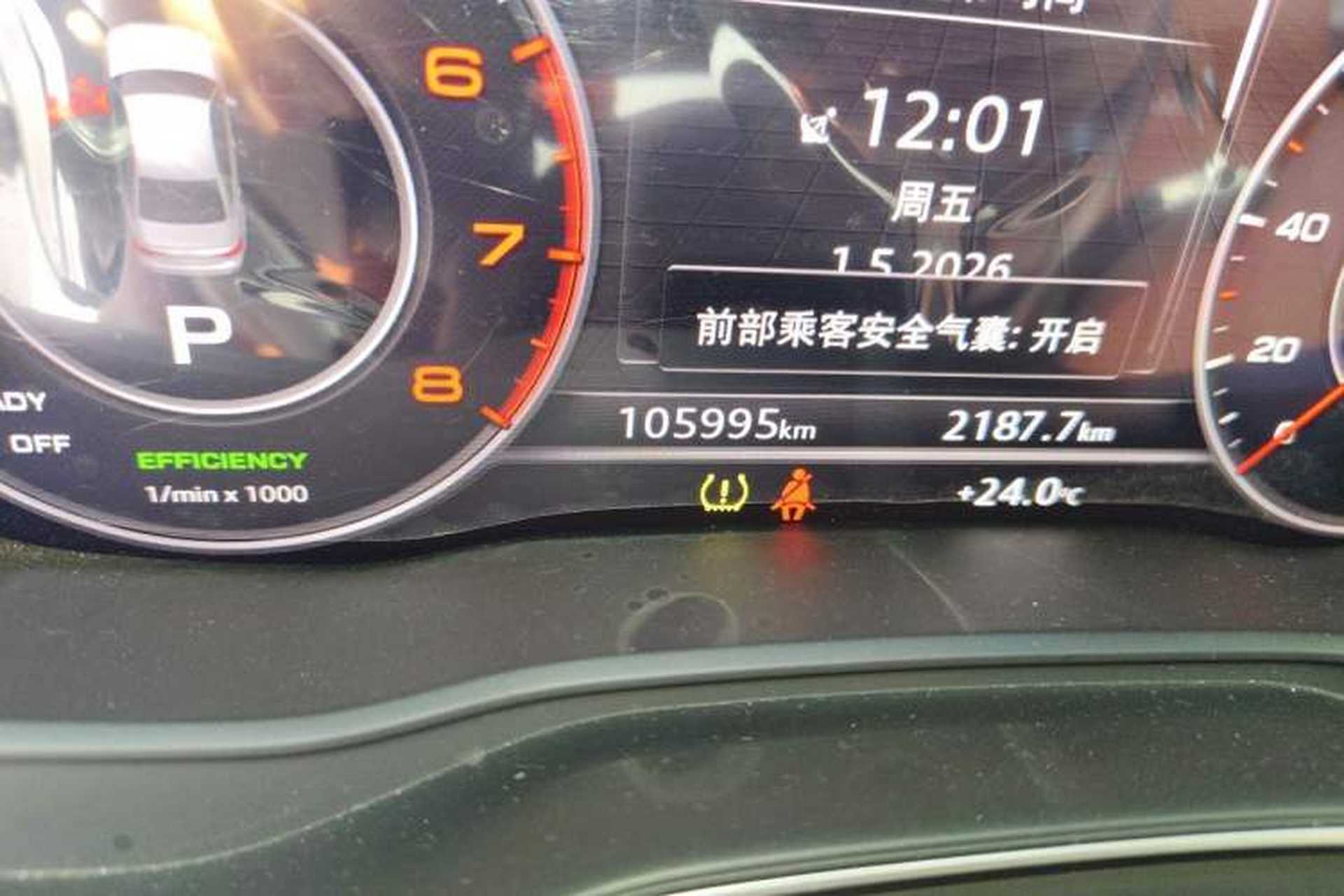 Used Audi A4L 2018 30th Anniversary Edition 40 TFSI Sport Edition Odometer Close Up