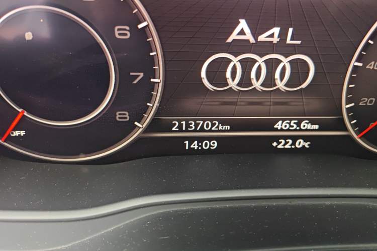 Used Audi A4L 2018 30th Anniversary Edition 40 TFSI Fashion Model Odometer Close Up