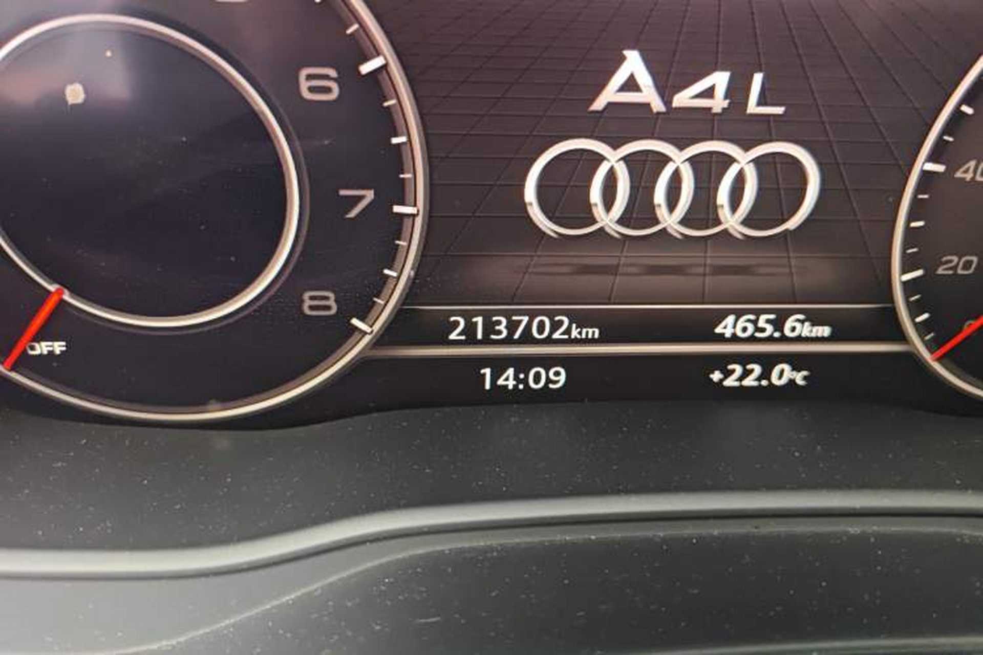 Used Audi A4L 2018 30th Anniversary Edition 40 TFSI Fashion Model Odometer Close Up