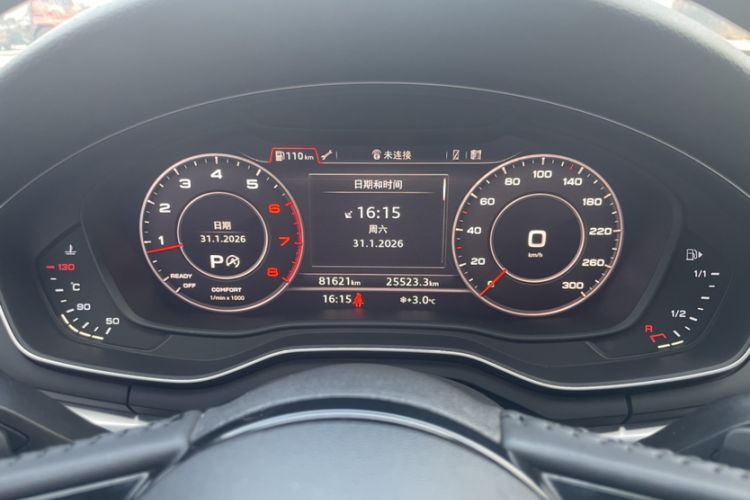 Used Audi A4L 2018 30th Anniversary Edition 40 TFSI Fashion Model Odometer Close Up