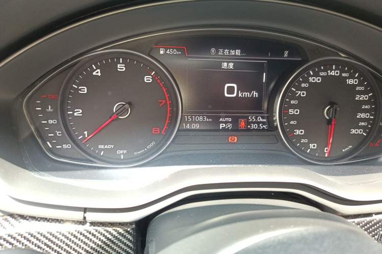 Used Audi A4L 2018 30th Anniversary Edition 40 TFSI Trendy Model Odometer Close Up