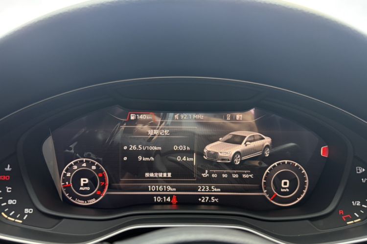 Used Audi A4L 2018 30th Anniversary Edition 40 TFSI Fashion Model Odometer Close Up