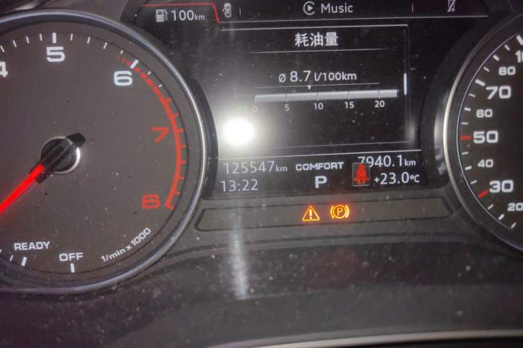 Used Audi A4L 2018 30th Anniversary Edition 40 TFSI Fashion Model Odometer Close Up