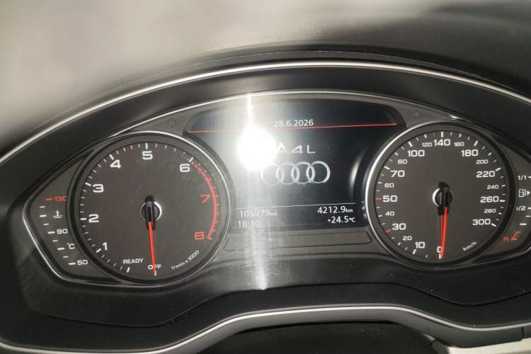 Used Audi A4L 2018 30th Anniversary Edition 40 TFSI Trendy Model Odometer Close Up