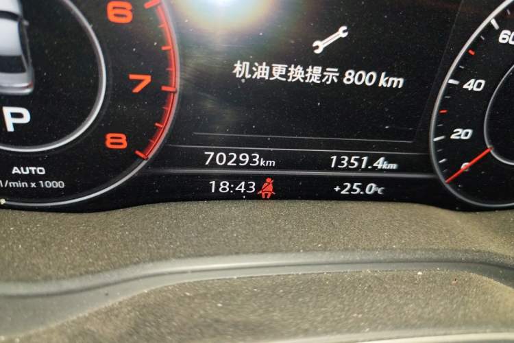 Used Audi A4L 2018 30th Anniversary Edition 40 TFSI Fashion Model Odometer Close Up