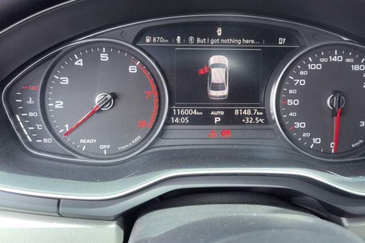 Used Audi A4L 2018 30th Anniversary Edition 40 TFSI Trendy Model Odometer Close Up