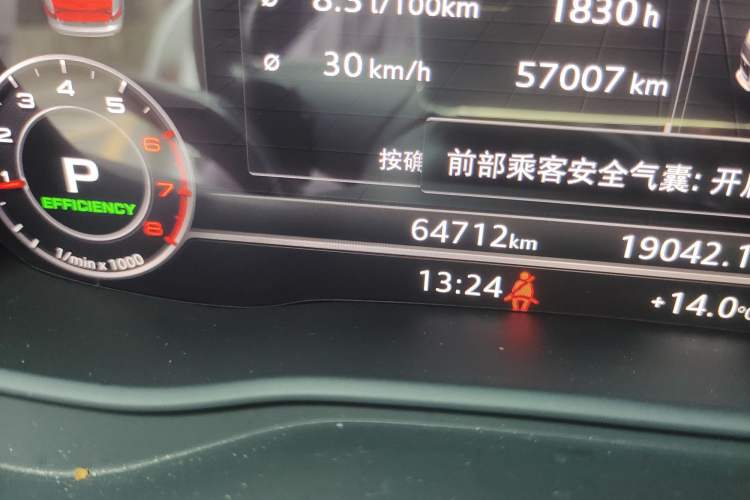 Used Audi A4L 2018 30th Anniversary Edition 40 TFSI Fashion Model Odometer Close Up