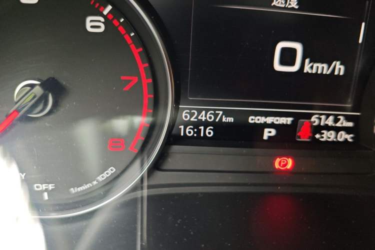 Used Audi A4L 2018 30th Anniversary Edition 40 TFSI Trendy Model Odometer Close Up