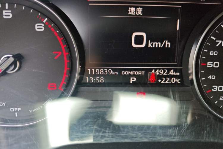 Used Audi A4L 2018 30th Anniversary Edition 40 TFSI Trendy Model Odometer Close Up