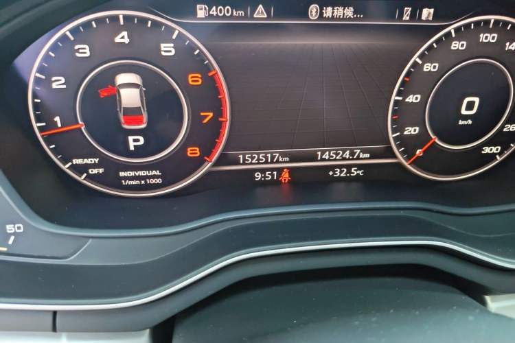 Used Audi A4L 2018 30th Anniversary Edition 40 TFSI Fashion Model Odometer Close Up