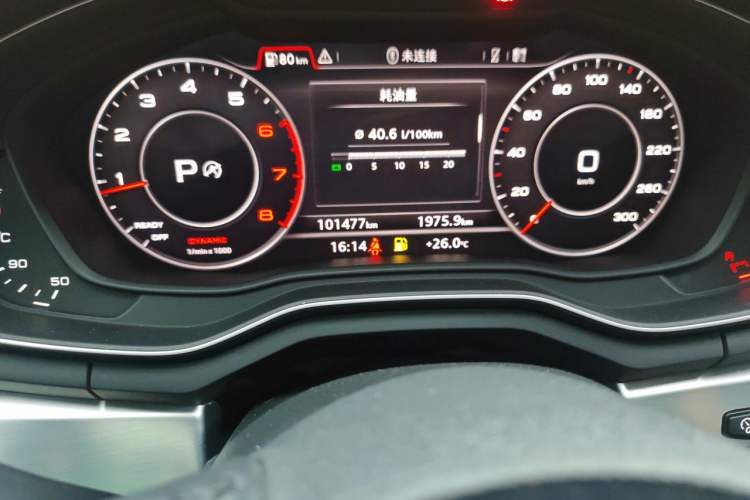 Used Audi A4L 2018 30th Anniversary Edition 40 TFSI Fashion Model Odometer Close Up