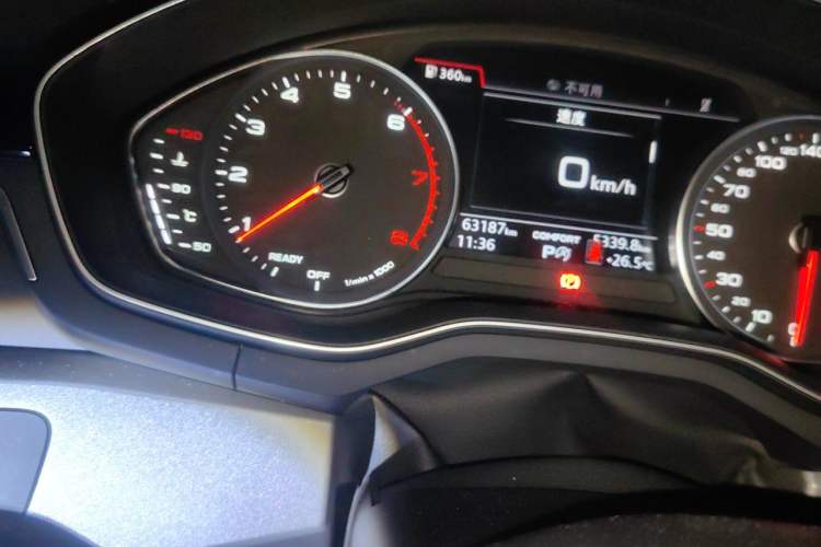 Used Audi A4L 2018 30th Anniversary Edition 40 TFSI Trendy Model Odometer Close Up
