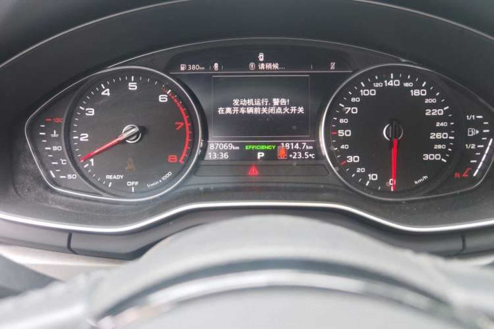 Used Audi A4L 2018 30th Anniversary Edition 40 TFSI Trendy Model Odometer Close Up