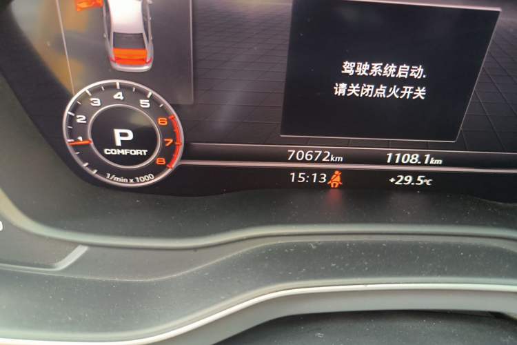 Used Audi A4L 2018 30th Anniversary Edition 40 TFSI Fashion Model Odometer Close Up