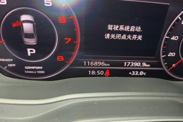 Used Audi A4L 2018 30th Anniversary Edition 40 TFSI Fashion Model Odometer Close Up
