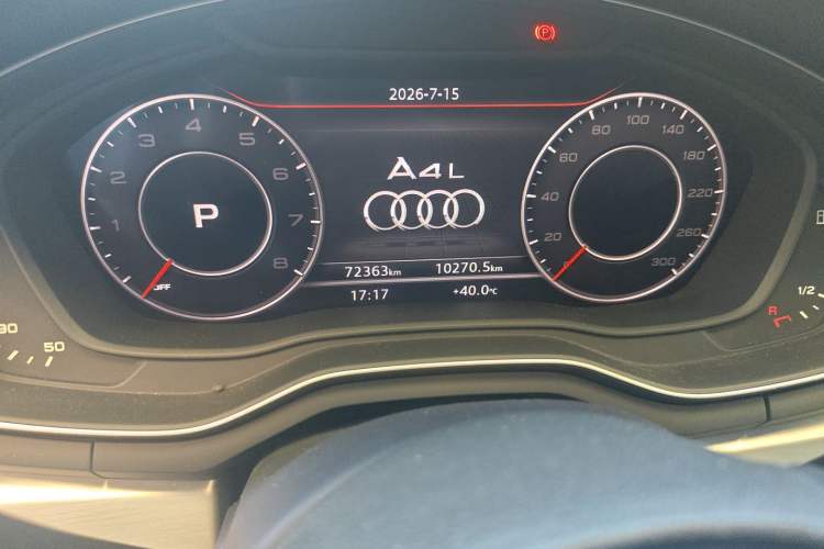 Used Audi A4L 2018 30th Anniversary Edition 40 TFSI Fashion Model Odometer Close Up