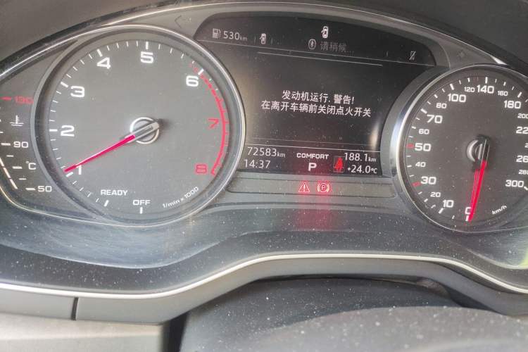 Used Audi A4L 2019 40 TFSI Ambition China VI Odometer Close Up