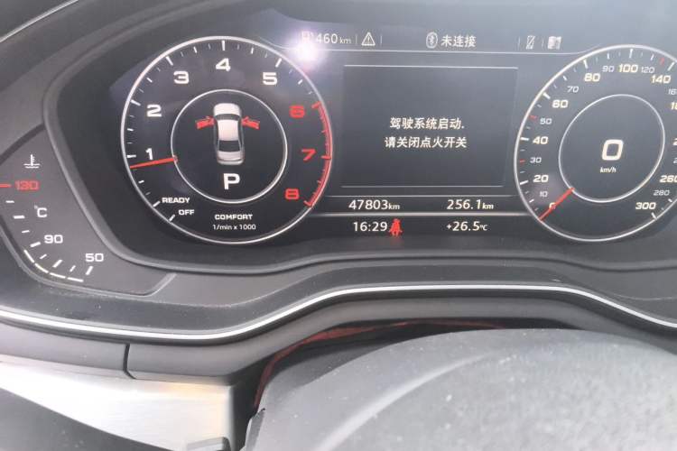 Used Audi A4L 2019 40 TFSI Fashion Version China V Odometer Close Up