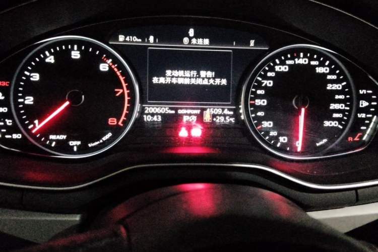 Used Audi A4L 2019 40 TFSI Ambition China VI Odometer Close Up