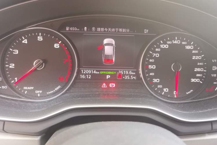 Used Audi A4L 2019 40 TFSI Ambition China VI Odometer Close Up