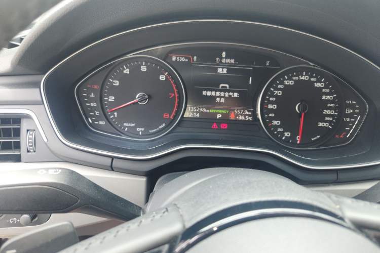 Used Audi A4L 2019 40 TFSI Ambition China VI Odometer Close Up