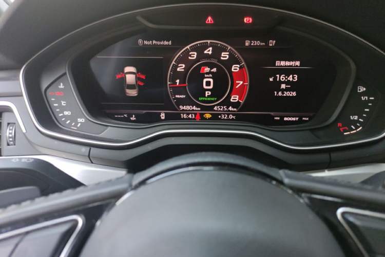 Used Audi A4L 2019 40 TFSI Sporty Version China V Odometer Close Up