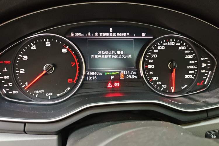 Used Audi A4L 2019 40 TFSI Ambition China VI Odometer Close Up