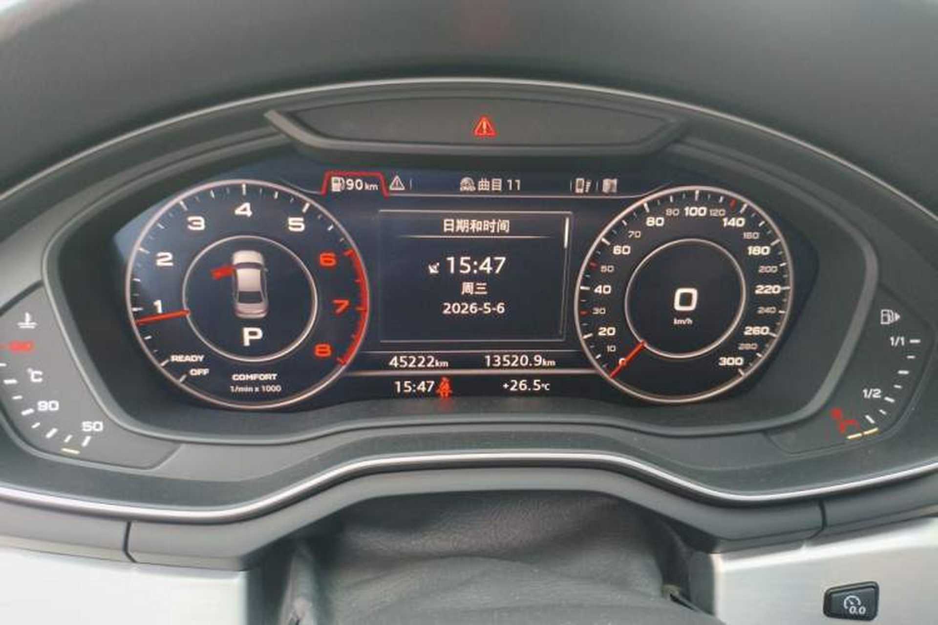 Used Audi A4L 2019 40 TFSI Fashion Edition China VI Emission Standard Instrument Cluster