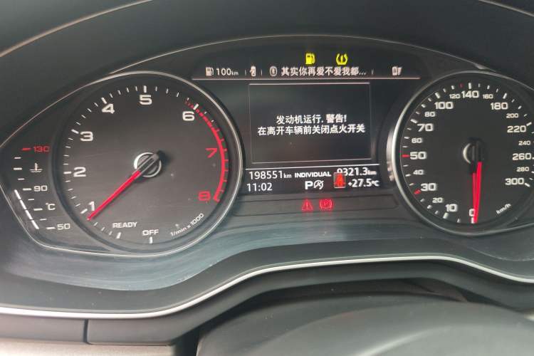 Used Audi A4L 2019 40 TFSI Ambition China VI Odometer Close Up