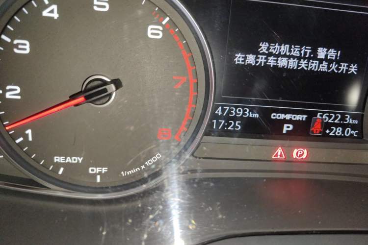 Used Audi A4L 2019 40 TFSI Ambition China VI Odometer Close Up