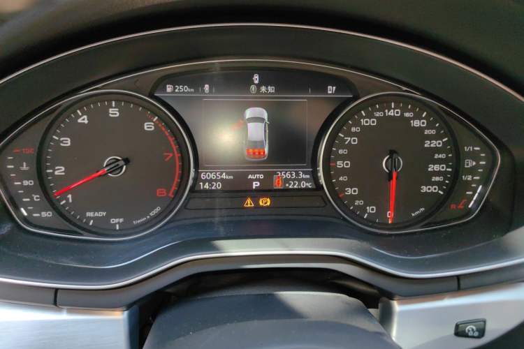 Used Audi A4L 2019 45 TFSI quattro Individual Sport Edition China VI Odometer Close Up