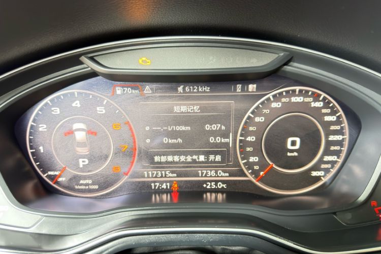 Used Audi A4L 2019 40 TFSI Fashion Version China V Odometer Close Up