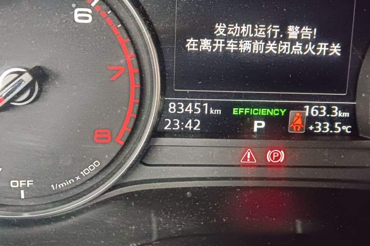 Used Audi A4L 2019 40 TFSI Ambition China VI Odometer Close Up