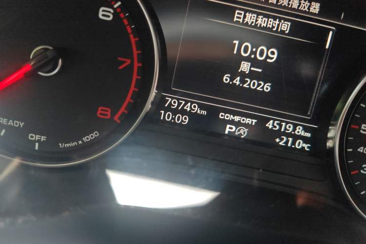 Used Audi A4L 2019 40 TFSI Ambition Version China V Odometer Close Up