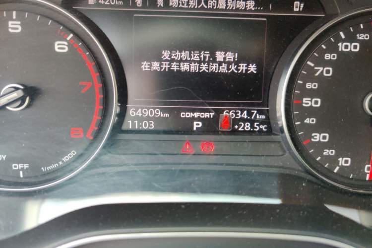 Used Audi A4L 2019 40 TFSI Ambition China VI Odometer Close Up