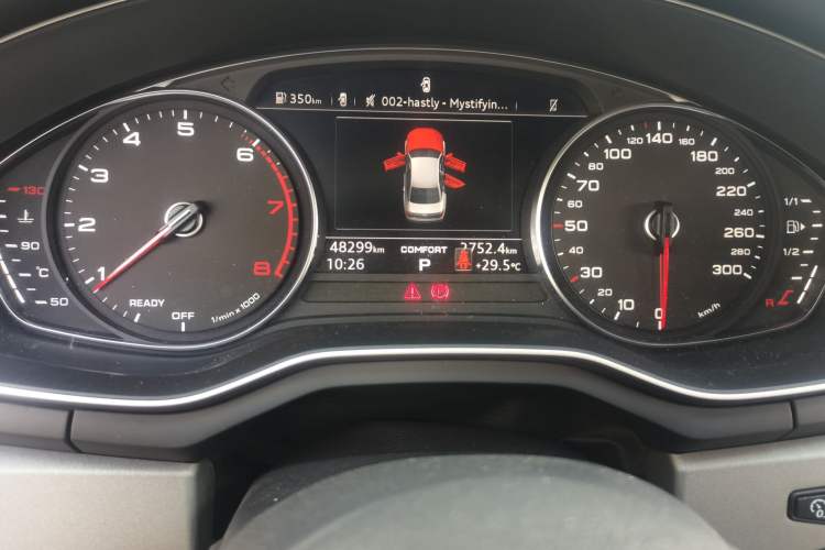 Used Audi A4L 2019 40 TFSI Ambition Version China V Odometer Close Up