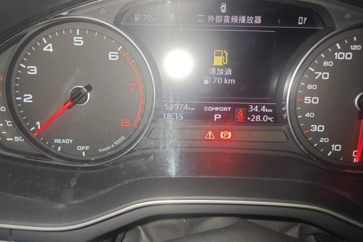Used Audi A4L 2019 45 TFSI quattro Individual Sport Edition China V Odometer Close Up