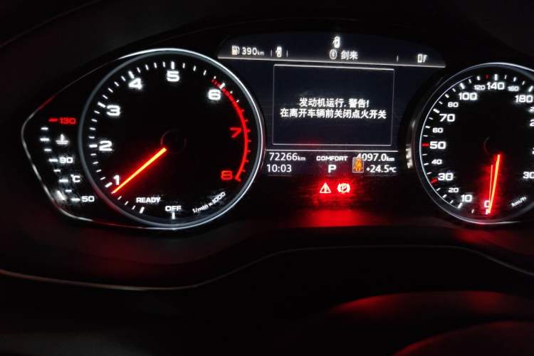 Used Audi A4L 2019 40 TFSI Ambition China VI Odometer Close Up