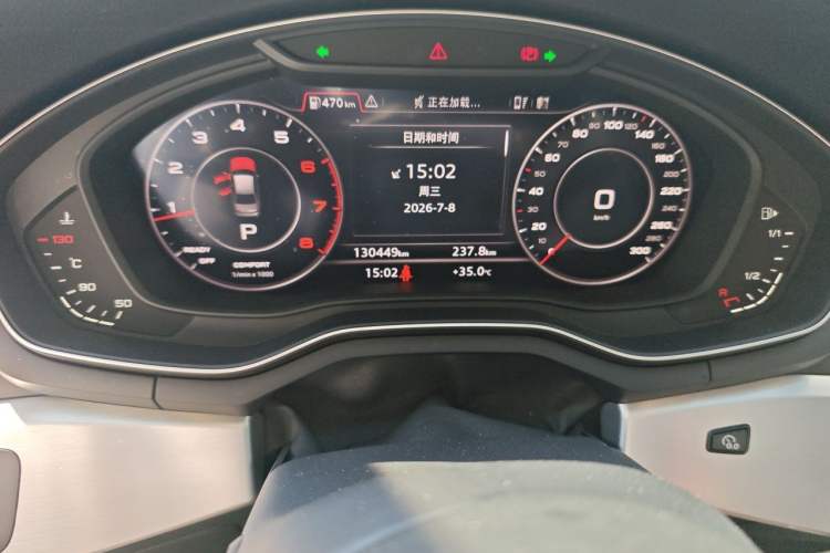 Used Audi A4L 2019 40 TFSI Fashion Version China V Odometer Close Up