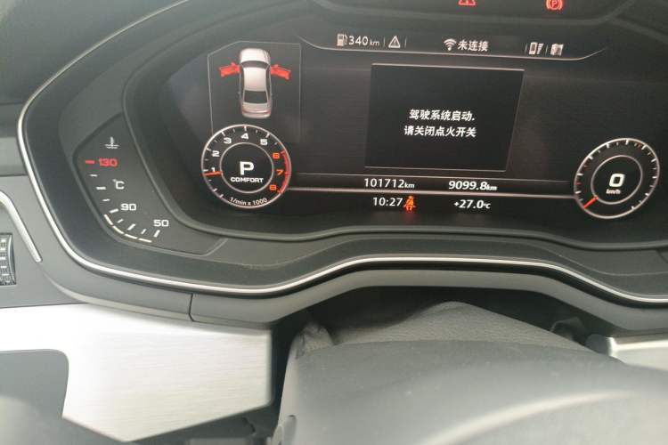 Used Audi A4L 2019 40 TFSI Fashion Version China V Odometer Close Up