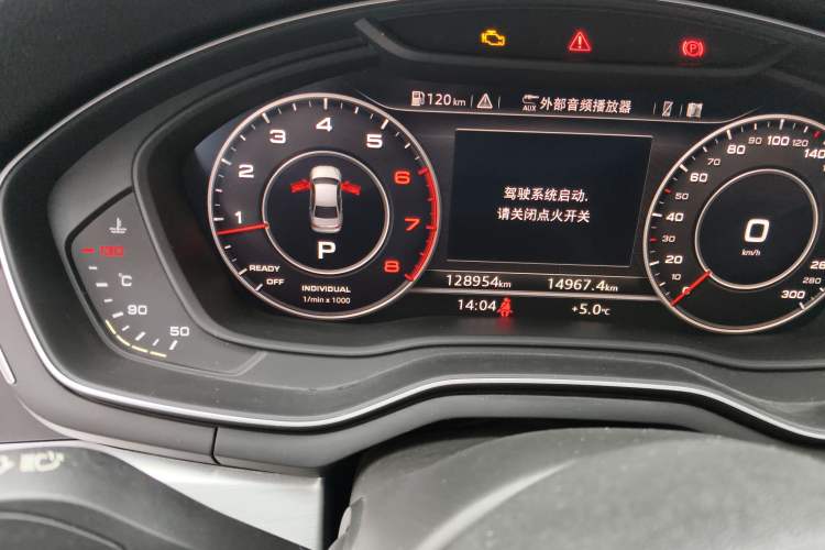 Used Audi A4L 2019 40 TFSI Fashion Version China V Odometer Close Up