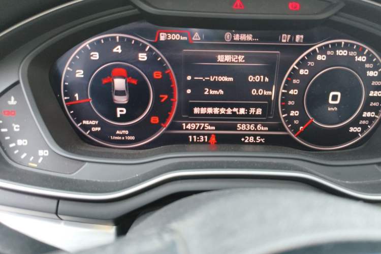 Used Audi A4L 2019 40 TFSI Fashion Version China V Odometer Close Up