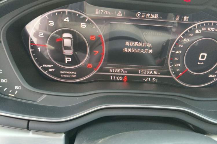 Used Audi A4L 2019 40 TFSI Fashion Version China V Odometer Close Up