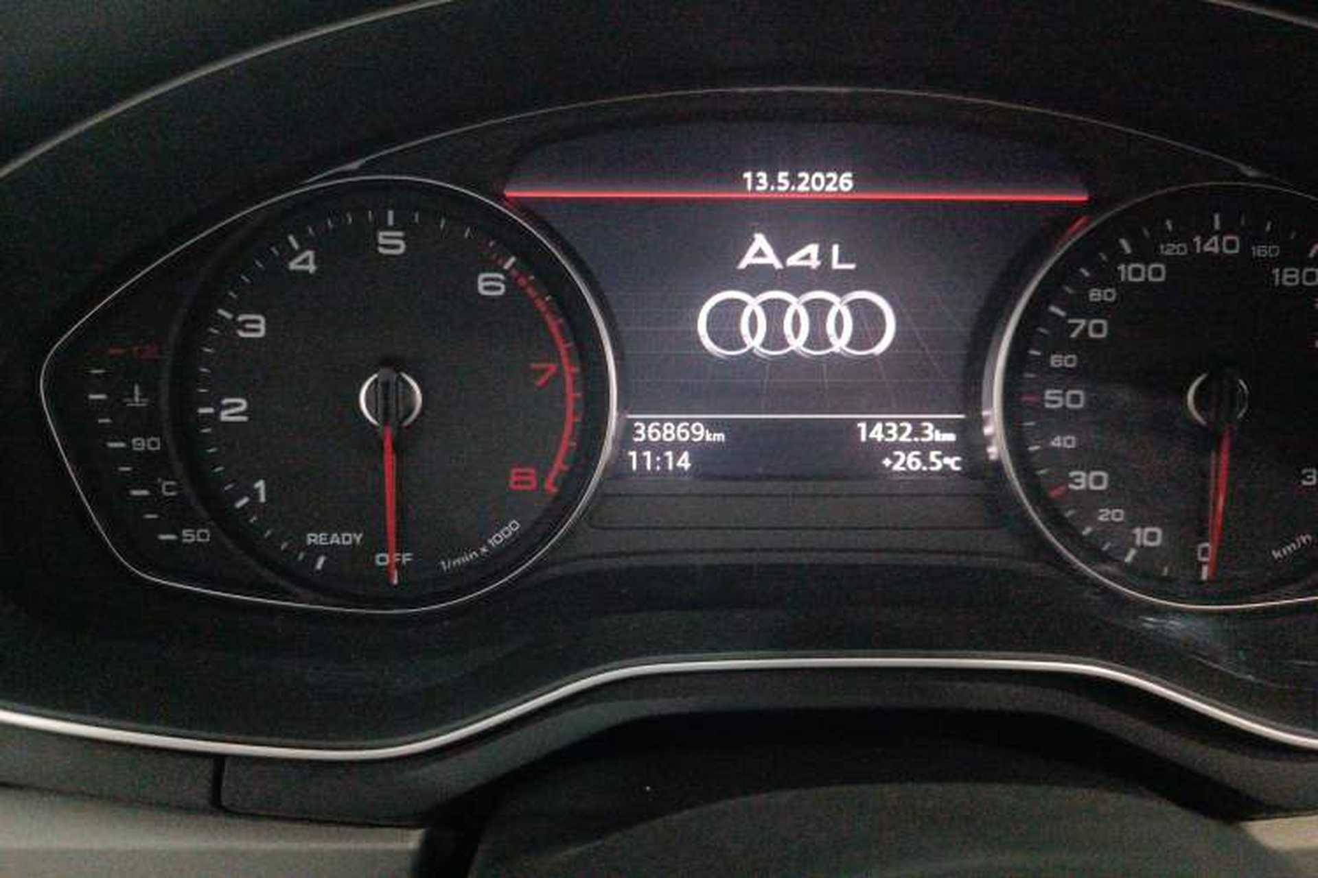 Used Audi A4L 2019 40 TFSI Ambition China VI Odometer Close Up