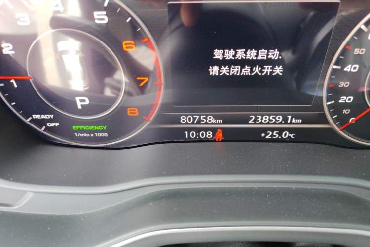 Used Audi A4L 2019 40 TFSI Fashion Edition China VI Emission Standard Odometer Close Up